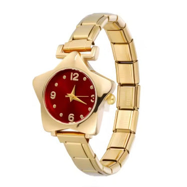 New Colorful Five Star Stainless Steel Watch Bracelet