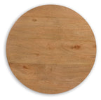Kristiland - Round End Table - Light Brown