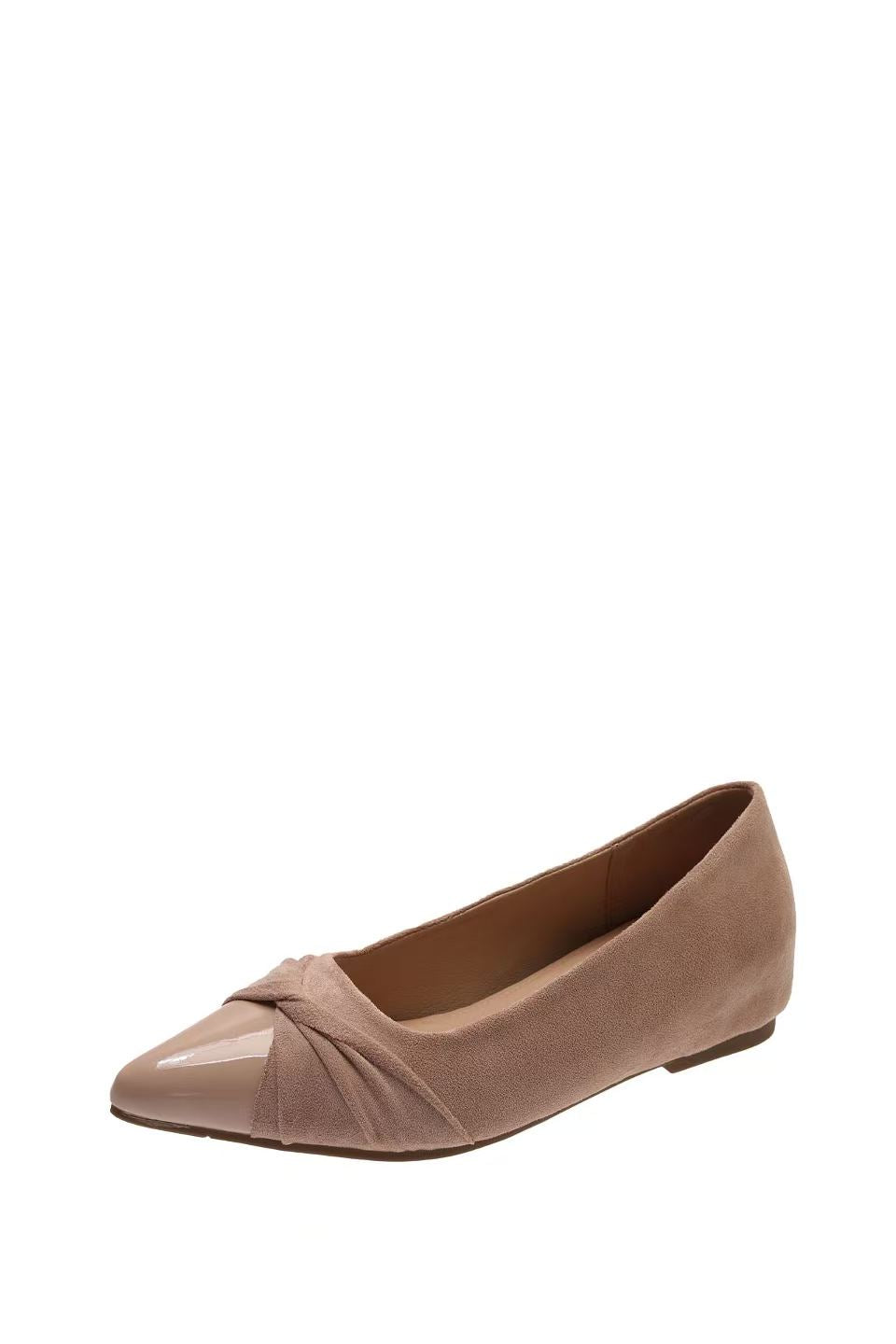 2026 New French Style Women Pointed Toe Shallow Flats, Autumn Winter Slip-on Pumps, Gentle Commute Shoes Matching Dresses,