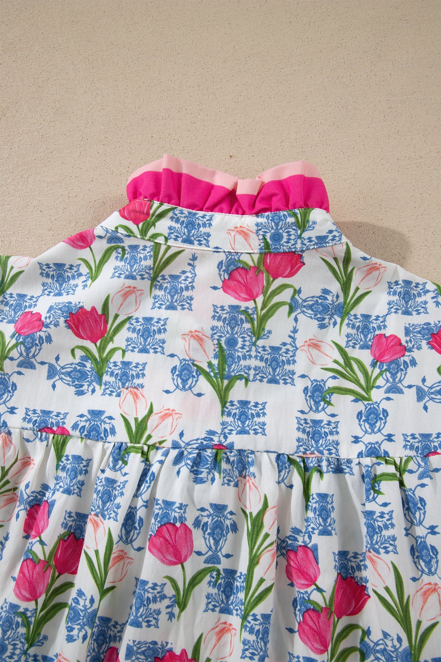 Aya Flutter Sleeve Half Blouse