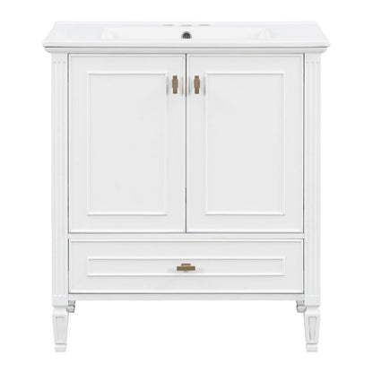 Freestanding Vanity With 1 Drawer & 2 Soft Close Doors With Door Mounted Storage