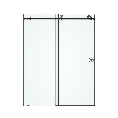 60" W x 76" H Sliding Frameless Shower Door in Matte