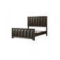 Modern Bed Panel Headboard With Vertical Faceted Design