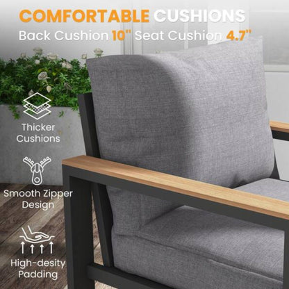 Modern Outdoor Sofa Set With Coffee Table