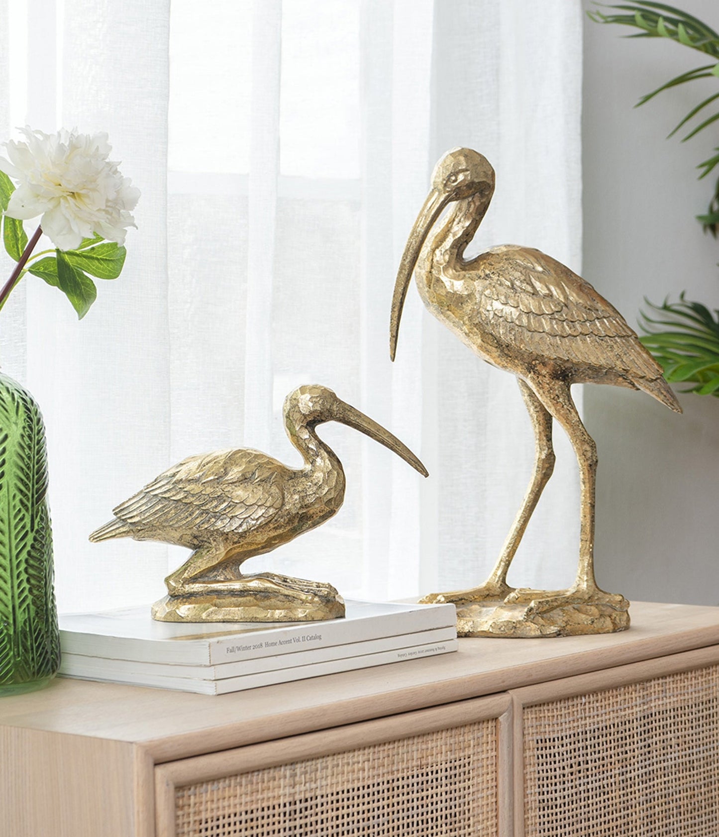 10x15.9x3.7" Standing Crane Figurine