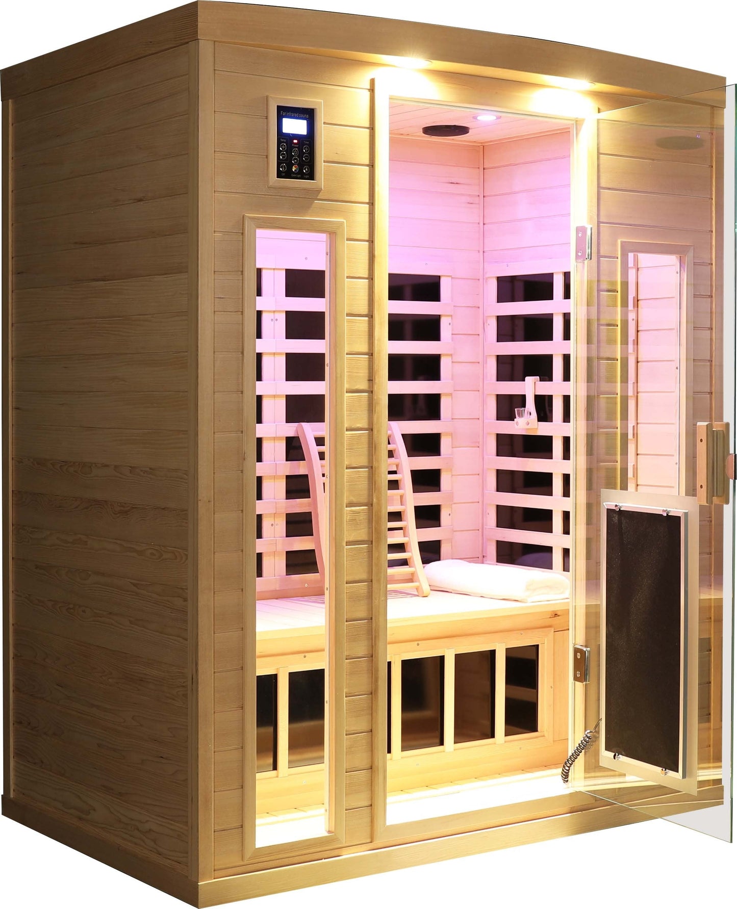 Low EMF Three person Far infrared sauna room (Front & Rear)