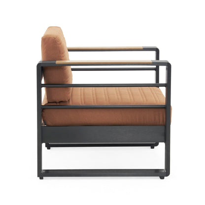 Giovanna Club Chair Set With Aluminum Frame