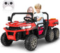 6x6 Ride On UTV Truck with Dump Bed, 6 Suspension, and 4WD - Perfect for Kids with LED Lights and Remote Control