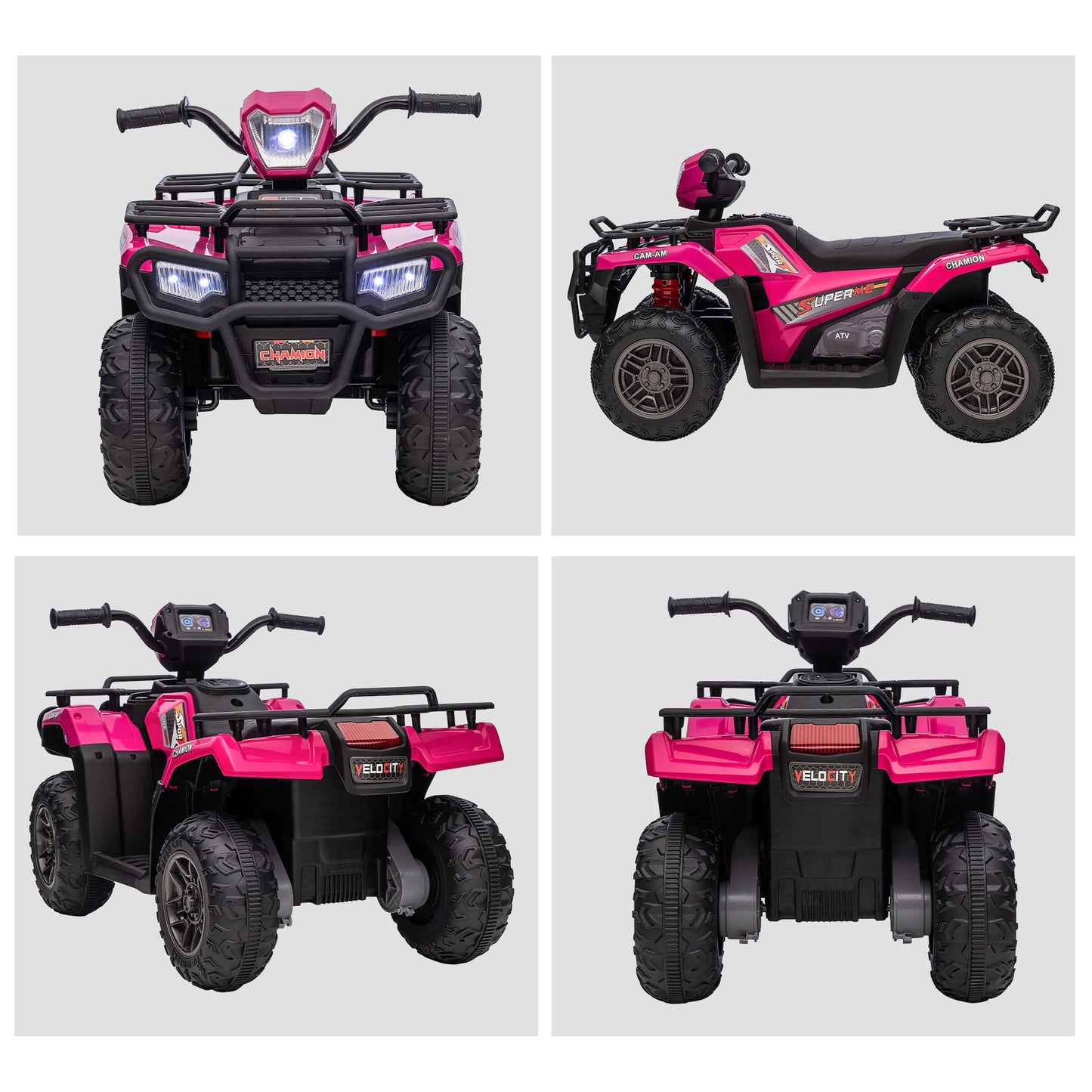 12V Kids ATV with Music, Headlights, and Forward/Backward Function - A Fun Ride for Young Adventurers!