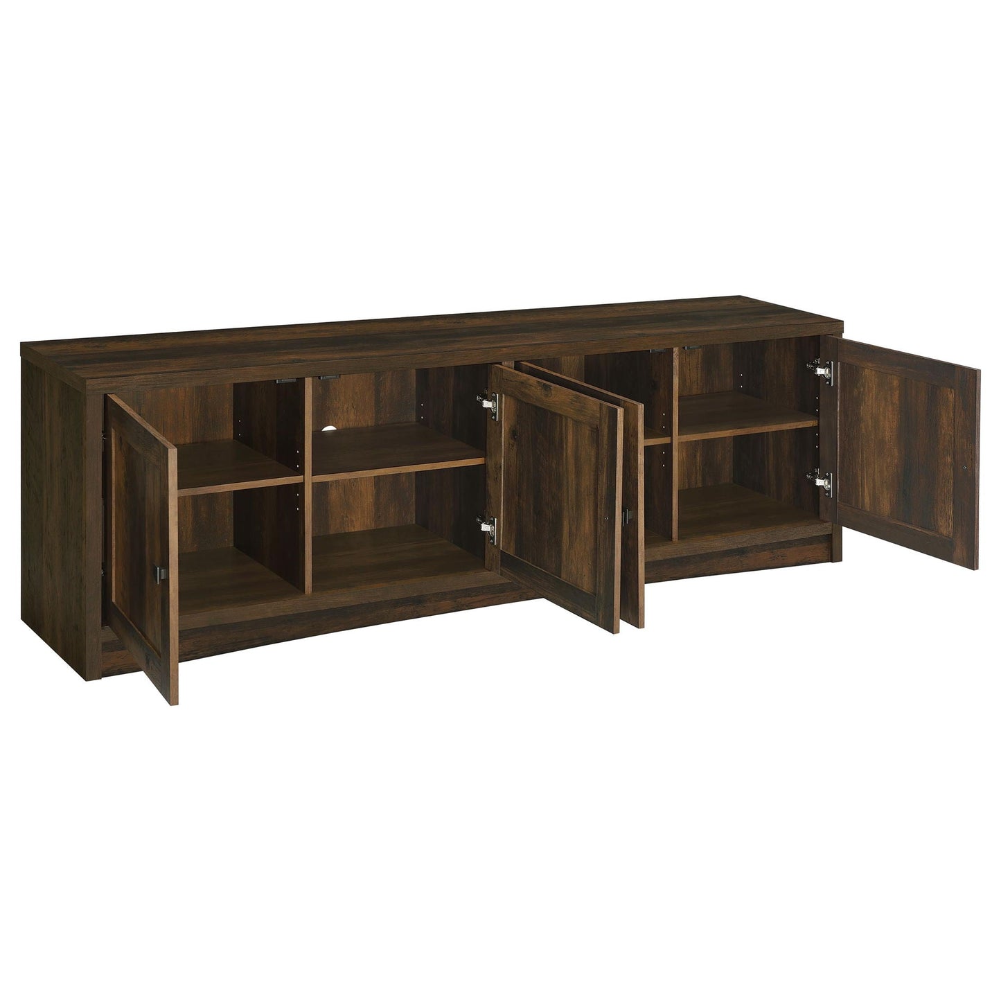 Lunetta - 3 Piece TV Stand With Media Towers - Pine Wood