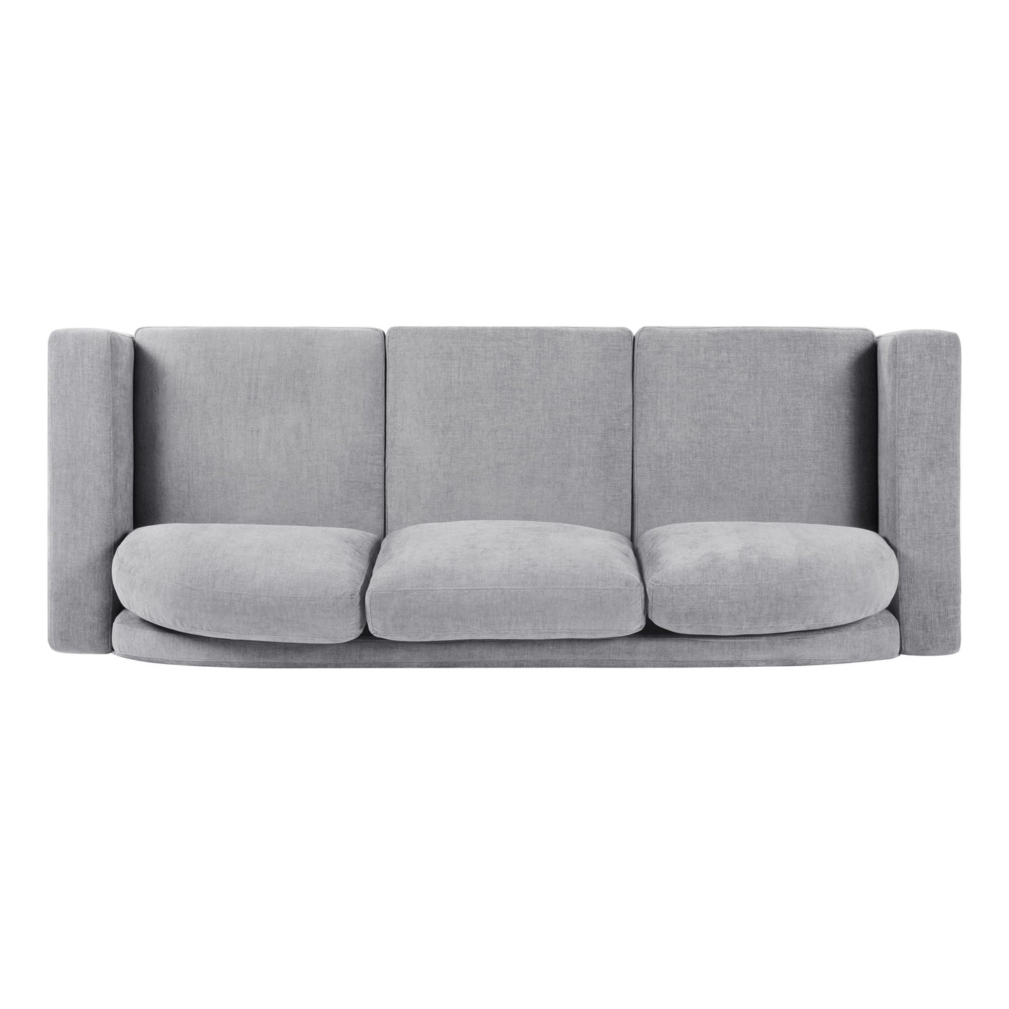 Modern 3 Seater Sofa With Curved Backrest