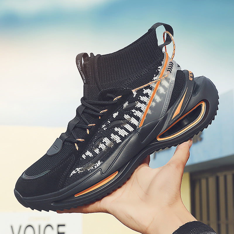 Men's casual shoes with increased breathability