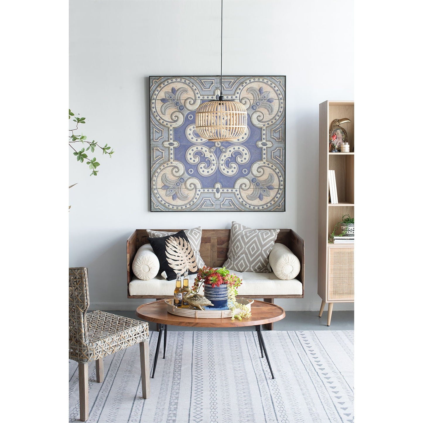 Oval Coffee Table - Brown