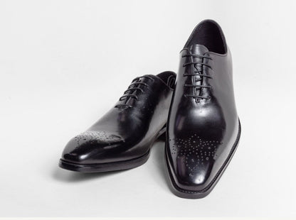 Ugo Vasare Burnished Calfskin Oxford - Black