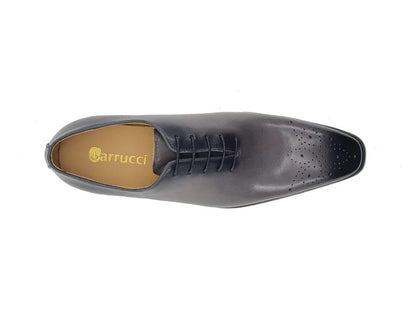 Carrucci Burnished Calfskin Oxford - Grey