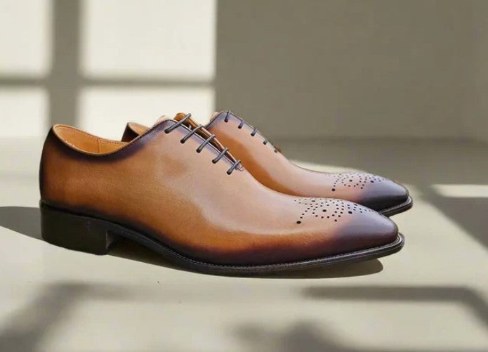 Carrucci Oxford Calfskin - Tan