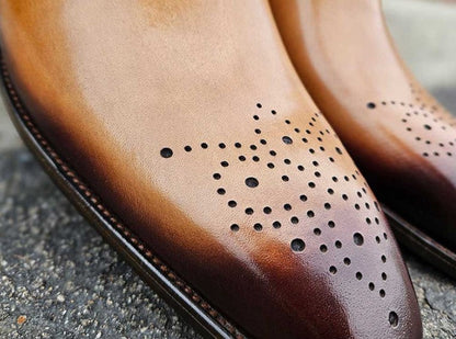 Carrucci Oxford Calfskin - Tan
