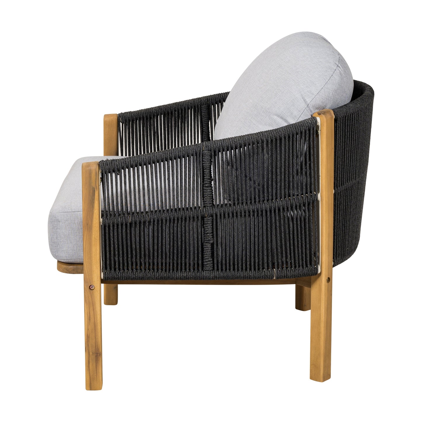 Grotta Outdoor Wood Club Chair