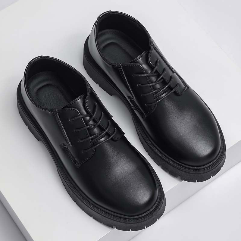 Men's Summer Breathable Height Increasing Derby Shoes, Business Formal Dress Shoes For Men