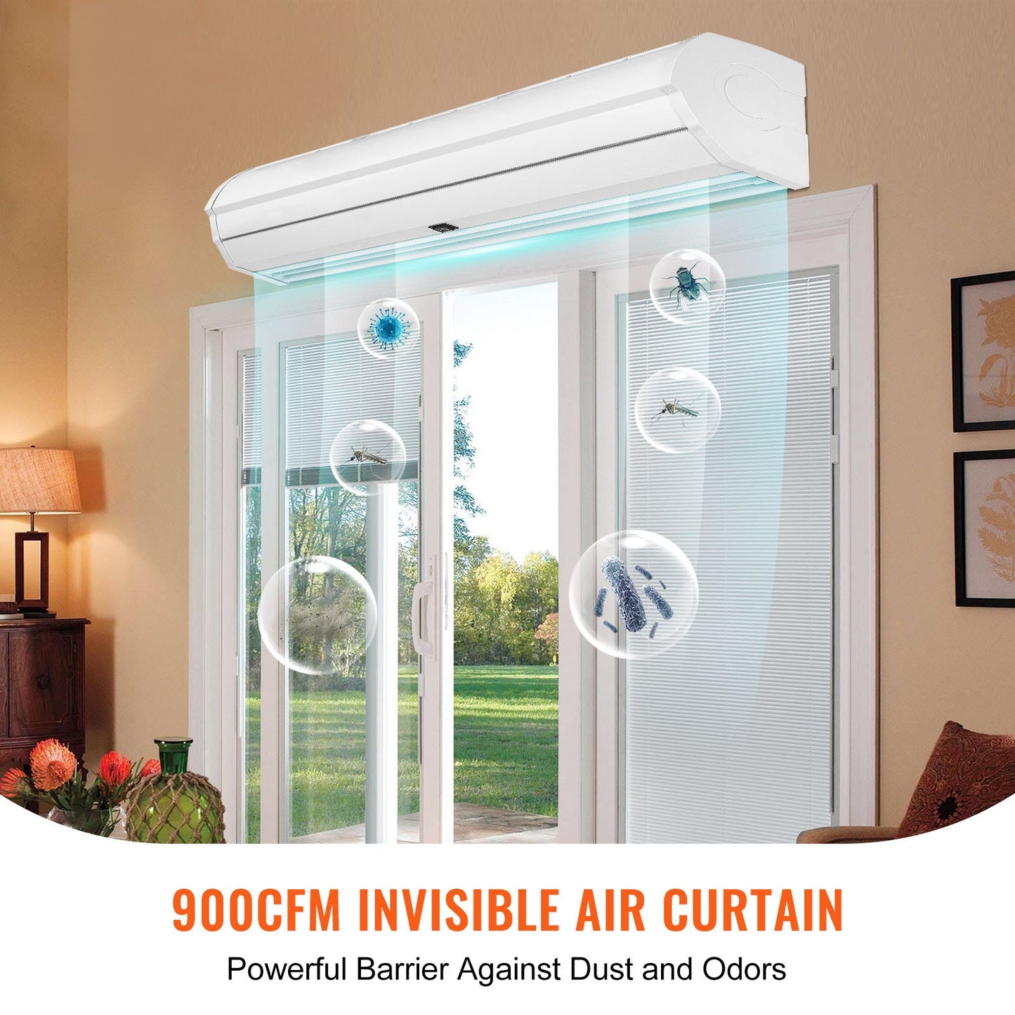 36" Commercial Indoor Air Curtain Super Power 2 Speeds 900CFM