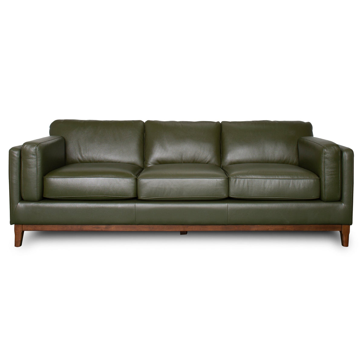 Raleigh Sustainable Wood 3-Seater Top Grain Genuine Leather Sofa