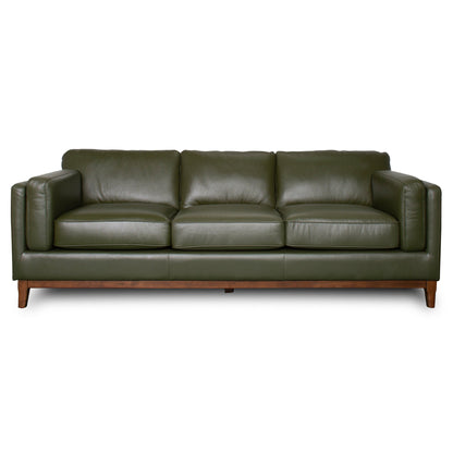 Raleigh Sustainable Wood 3-Seater Top Grain Genuine Leather Sofa