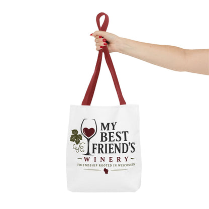 My Best Friend's Winery Tote Bag — Friendship Rooted in Wisconsin Wine Tote