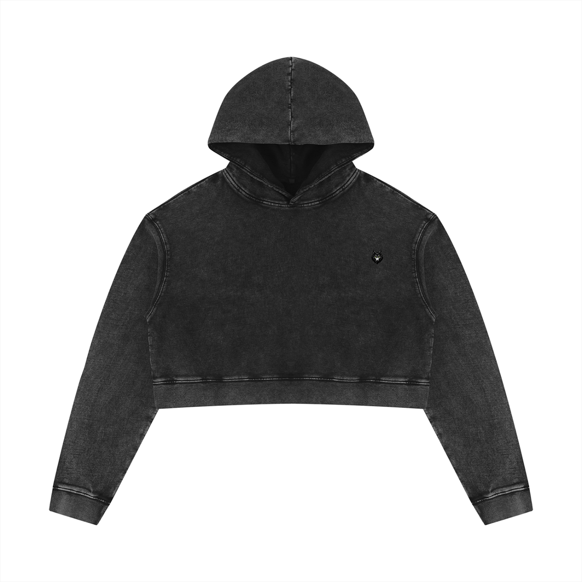 Loki & Ivy Women’s Mineral Washed Crop Hoodie