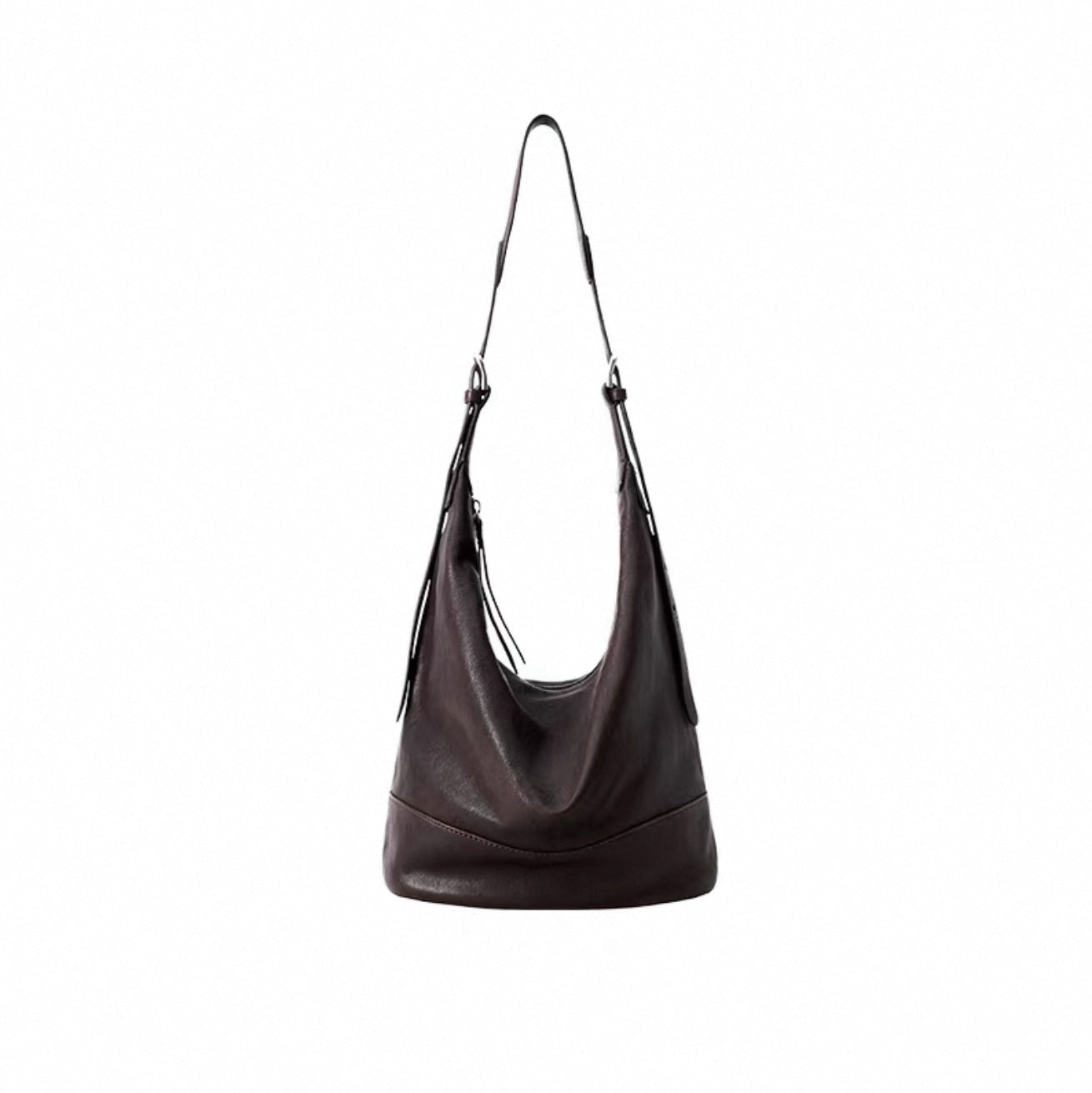 Sheepskin Double-handle Genuine Leather Large-capacity Commuter Bag