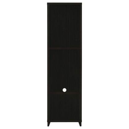 Lewes 4-shelf Engineered Wood Media Tower Cappuccino