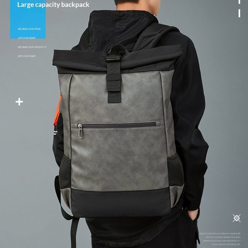 Mens Casual Versatile Backpack Outdoor Waterproof Laptop Bag Large-capacity Travel And College Schoolbag