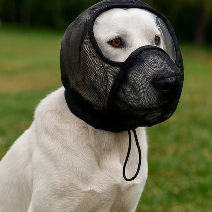 Dog Protective Mask Dog Mesh Muzzle Hood Mosquito And Insect-Proof Head Cover Breathable Anti Bite Anti Licking Mask