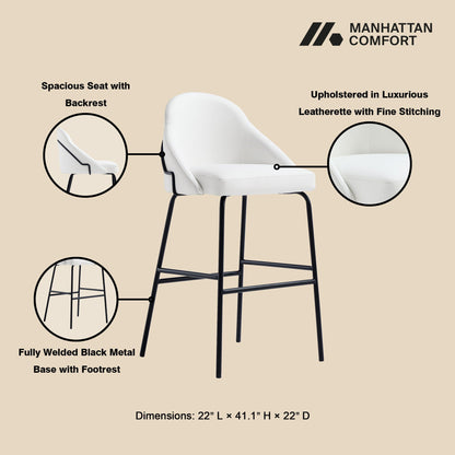 Gracie - Upholstered Barstool