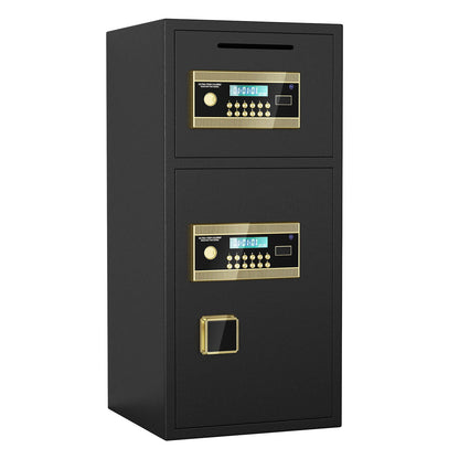 Large Double Door Coin Operated Safe, Digital Security Safe With Fireproof And Waterproof Bag