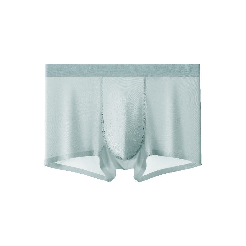 Mugwort-scented Cool-feel Seamless Mens Underwear With Perforated Breathability