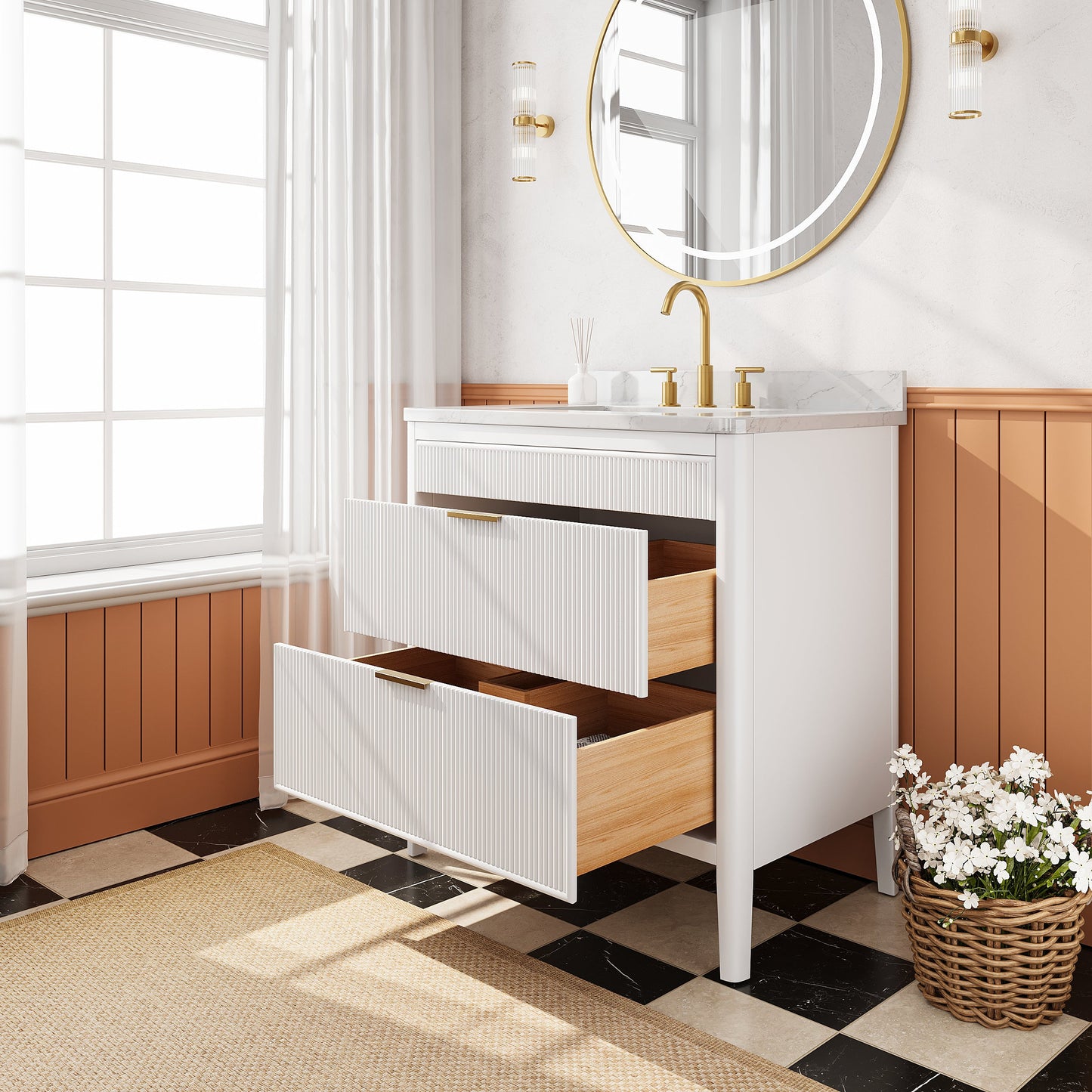 Fully Assembled 36'' Bathroom Vanity