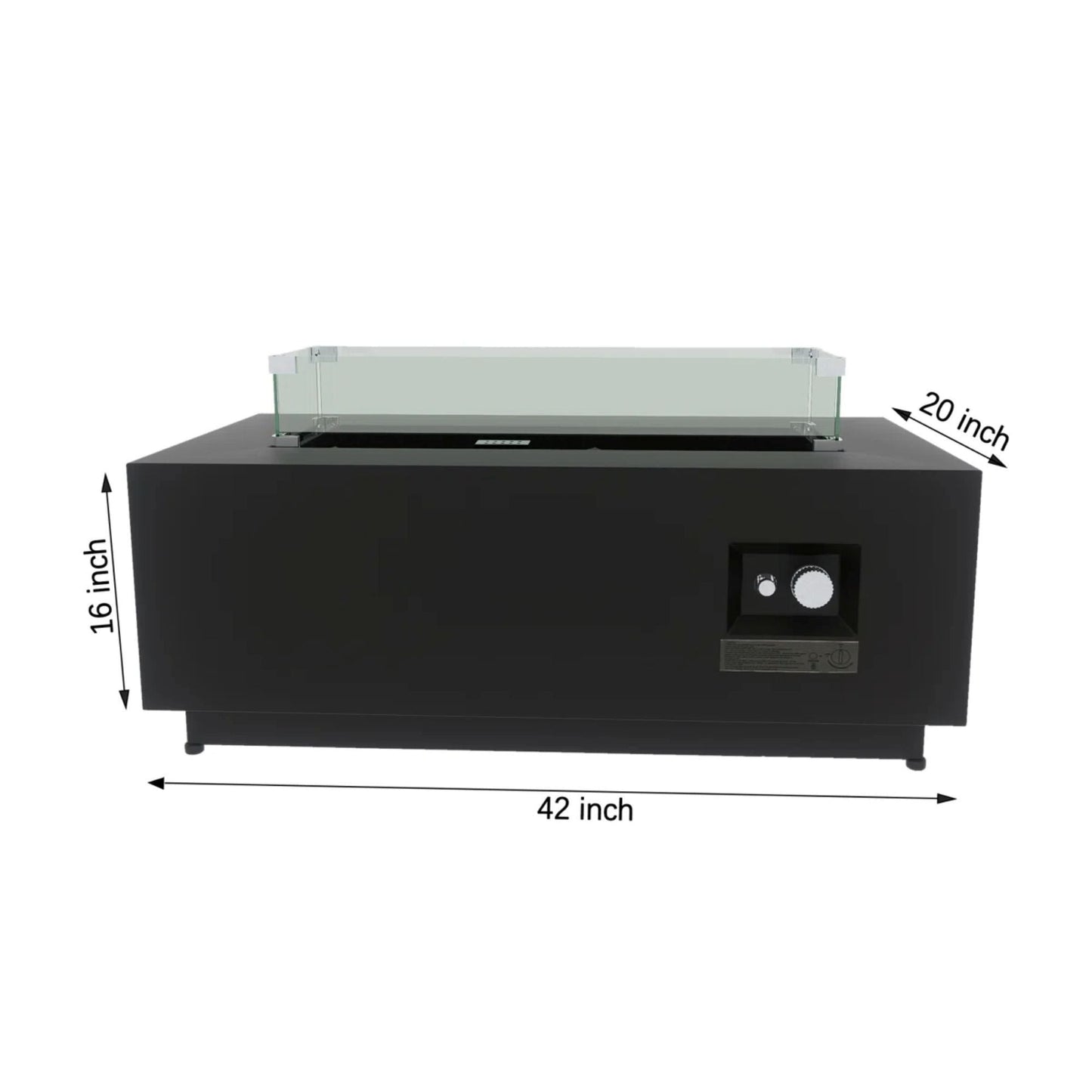 Modern Design Outdoor Fire Pit Table With Cover