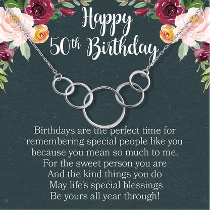 50th Birthday Necklace