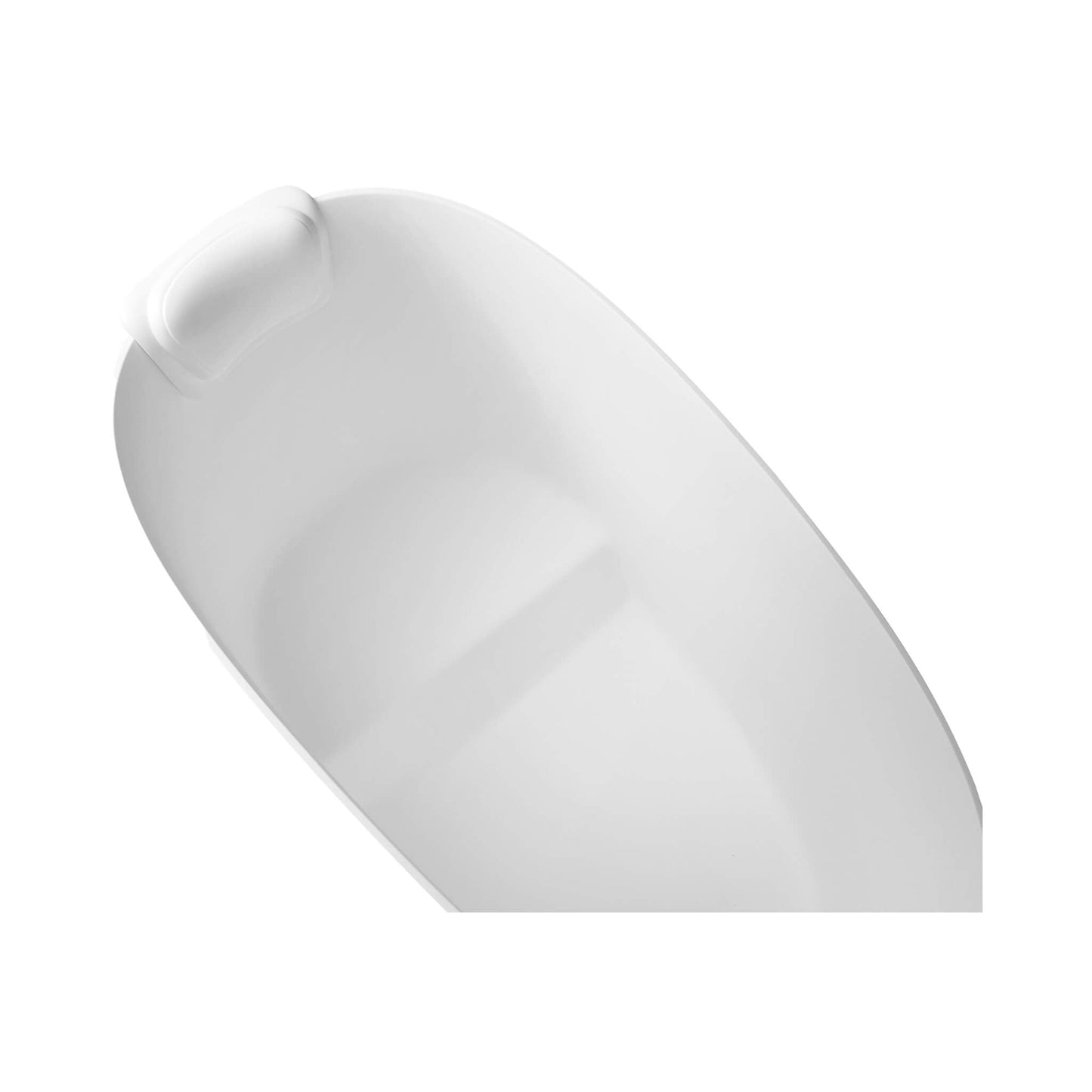 Nuvia 51-Inch Solid Surface Oval Freestanding Bathtub With Seat And Headrest (SAK61983)
