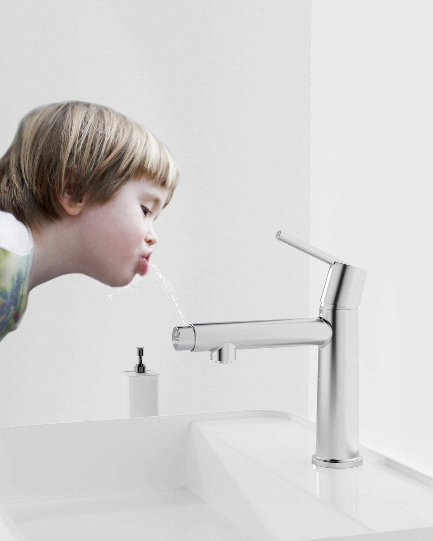 Chrome Single Handle Bathroom Faucet for 1 or 3 Holes