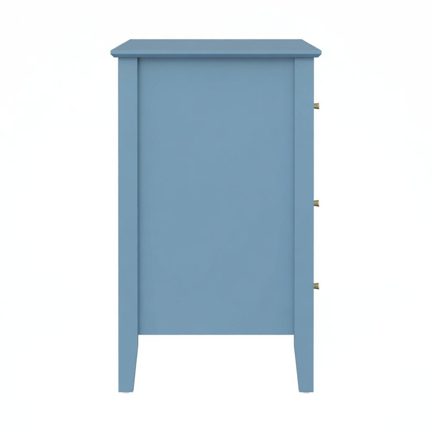 Fluted 3 Drawer Nightstand With Soft Close Slides