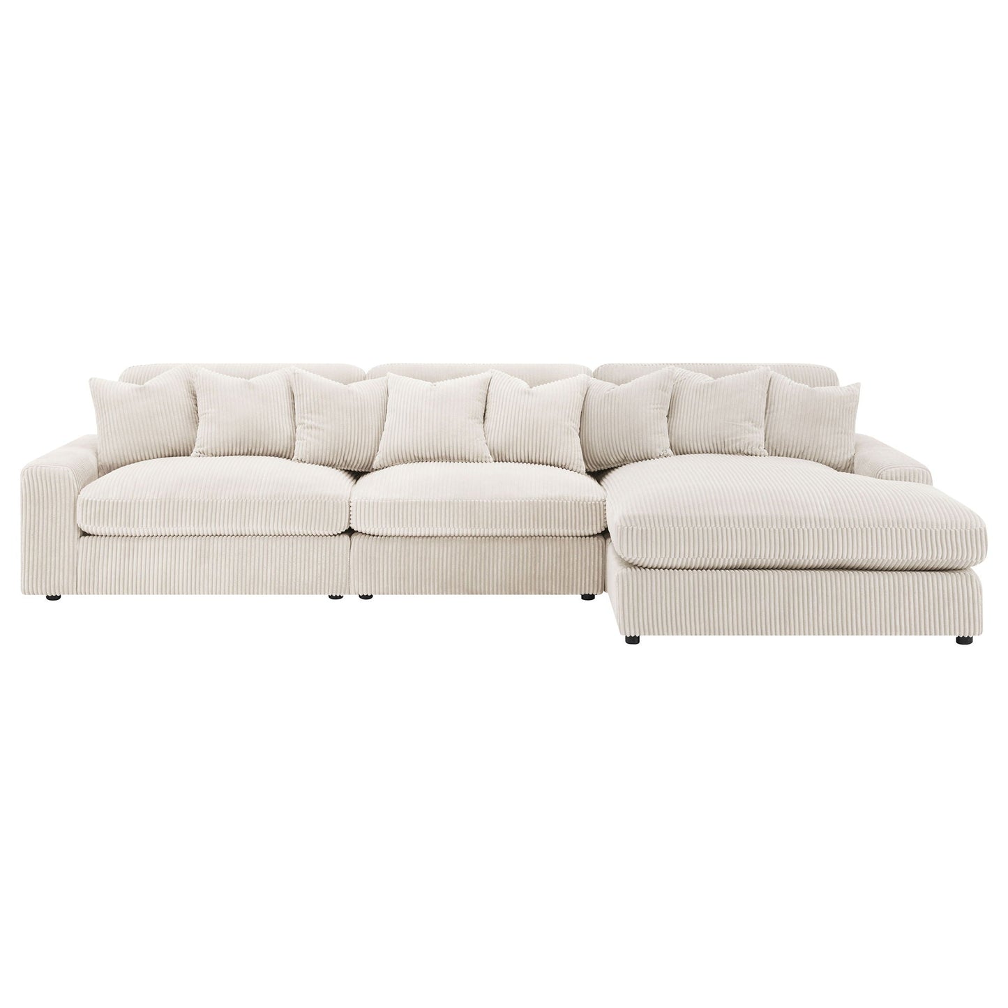 Cassidy - Upholstered Sectional Sofa With Reversible Cushions