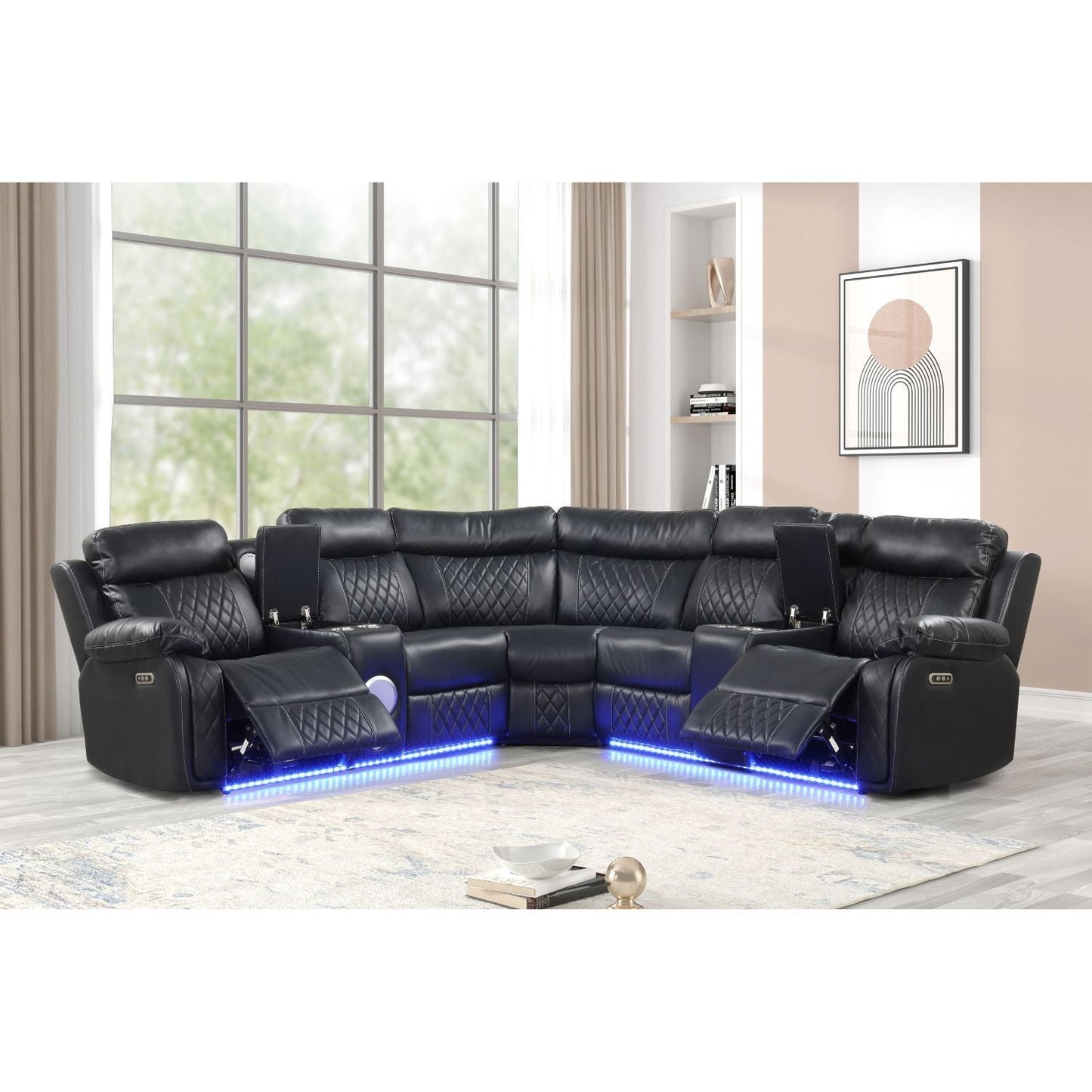 Lacrosse - Power Reclining Sectional Sofa