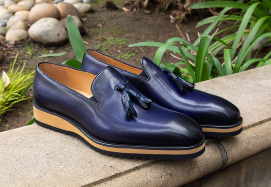 Maurice Calfskin Loafer - Navy