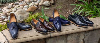 Maurice Calfskin Tasseled Loafer - Black