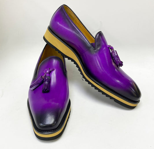 Maurice Calfskin Loafer - Purple