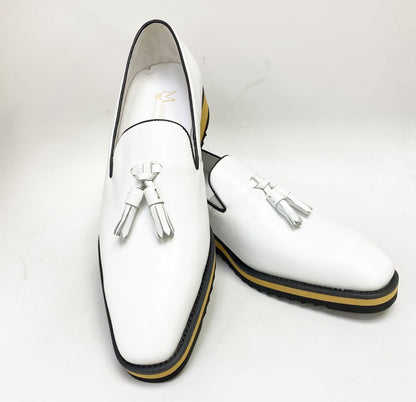 Maurice Calfskin Loafer - White