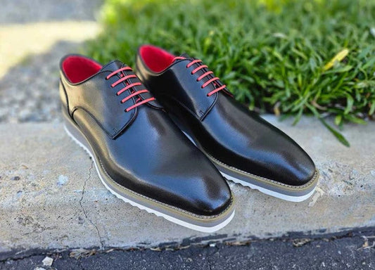Carrucci Derby Calfskin - Black