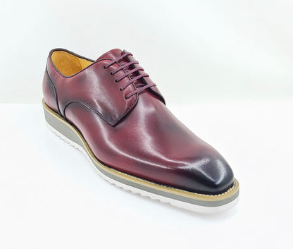 Carrucci Derby Calfskin - Burgundy