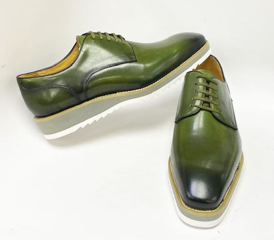 Carrucci Derby Calfskin - Green